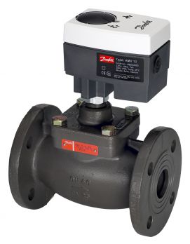Danfoss 065B3051 - VFM 2 клапан регулирующий двухходовой фланцевый Ду 15 мм, Ру 25 бар, Kvs 0,4 м3/ч