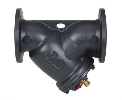 Danfoss 065B7730 - Фильтр сетчатый FVF Ду40 со сливным краном, чугун, фланцевый, Ру16