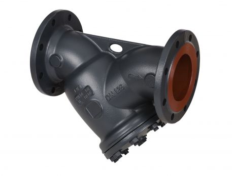 Danfoss 065B7781 - Фильтр сетчатый FVF Ду200 с пробкой, чугун, фланцевый, Ру25