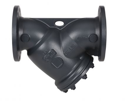 Danfoss 065B7783 - Фильтр сетчатый FVF Ду300 с пробкой, чугун, фланцевый, Ру25