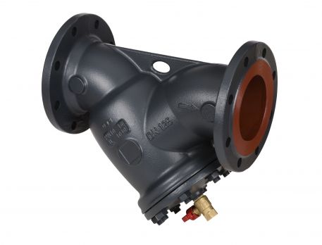 Danfoss 065B7736 - Фильтр сетчатый FVF Ду150 со сливным краном, чугун, фланцевый, Ру16