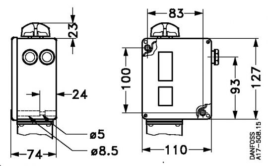Danfoss 017-521566 - Реле давления RT(пр. класс 0103504049)