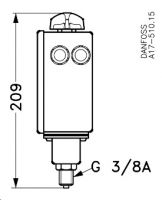 Danfoss 017-523766 - Реле давления RT